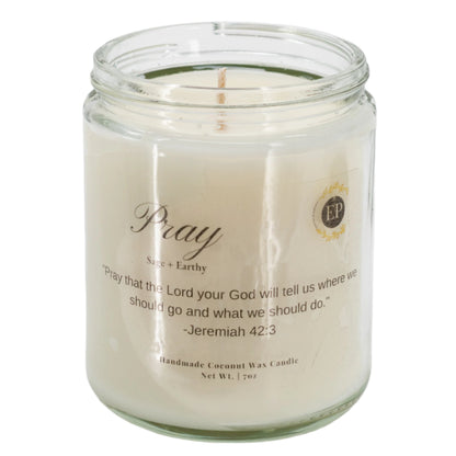 Pray Sage Scented Candle | 7 oz | Eternal Promises