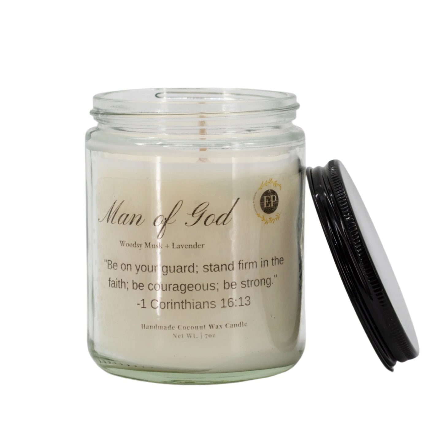 Man of God Musk & Lavender Scented Candle | 7 oz | Eternal Promises