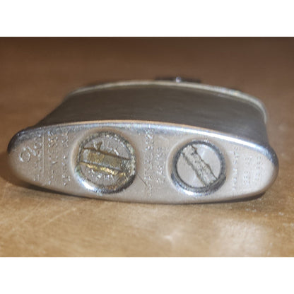 Vintage Ronson Princess Pocket Lighter Refillable Silver Hammered AS IS li9