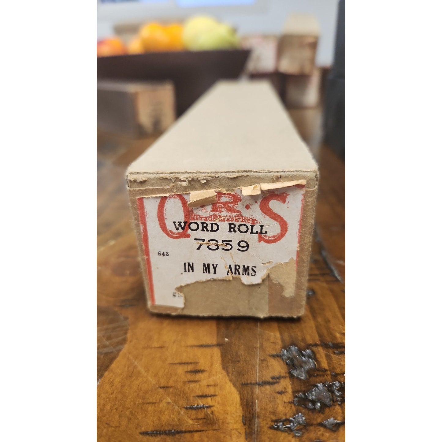 Vintage Player Piano Word Roll "In My Arms" QRS