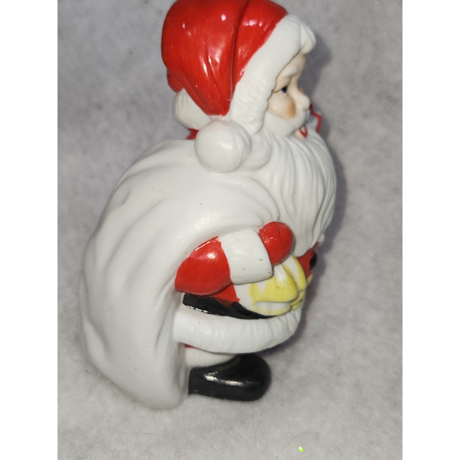 Vintage Enesco Japan Ceramic Santa Claus Coin Bank cb76