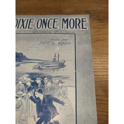 Antique Sheet Music Dixie is Dixie Once More 1919 Leo Turner & James Karp
