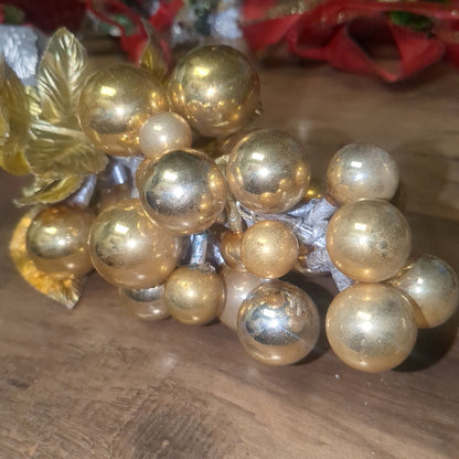 Vintage Mercury Glass Grape Cluster