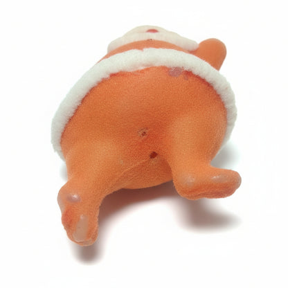 Vintage Flocked Dancing Santa sf87