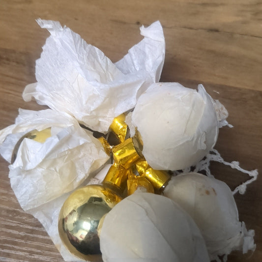 Vintage Mercury Glass Floral Pick Corsage Ornament