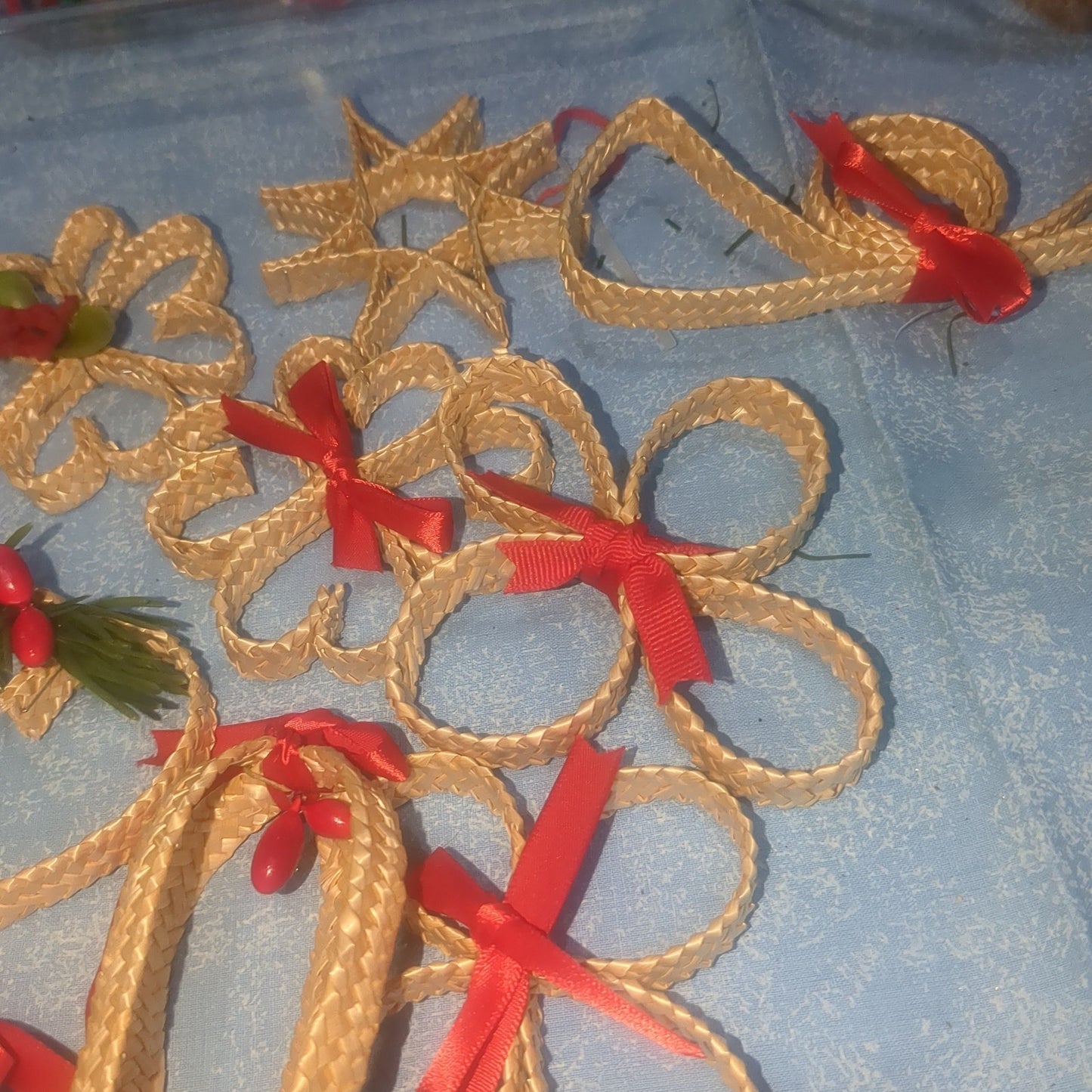 Vintage Wheat Ornaments Set of 12