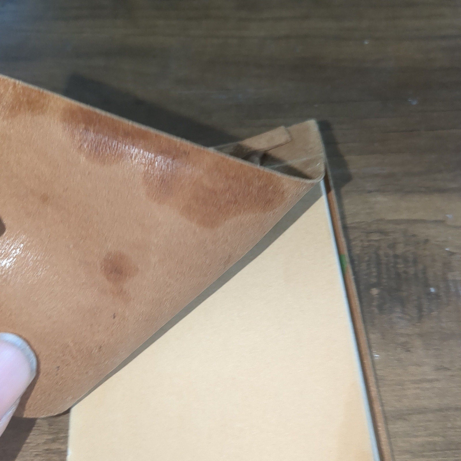 vintage handmade leather address book