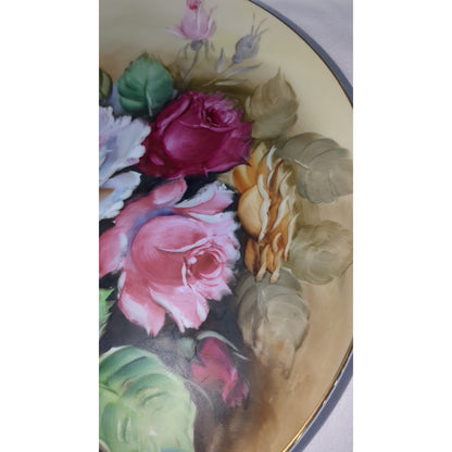 Vintage Ucagco Ceramics Hand Painted 12" Plate or Platter