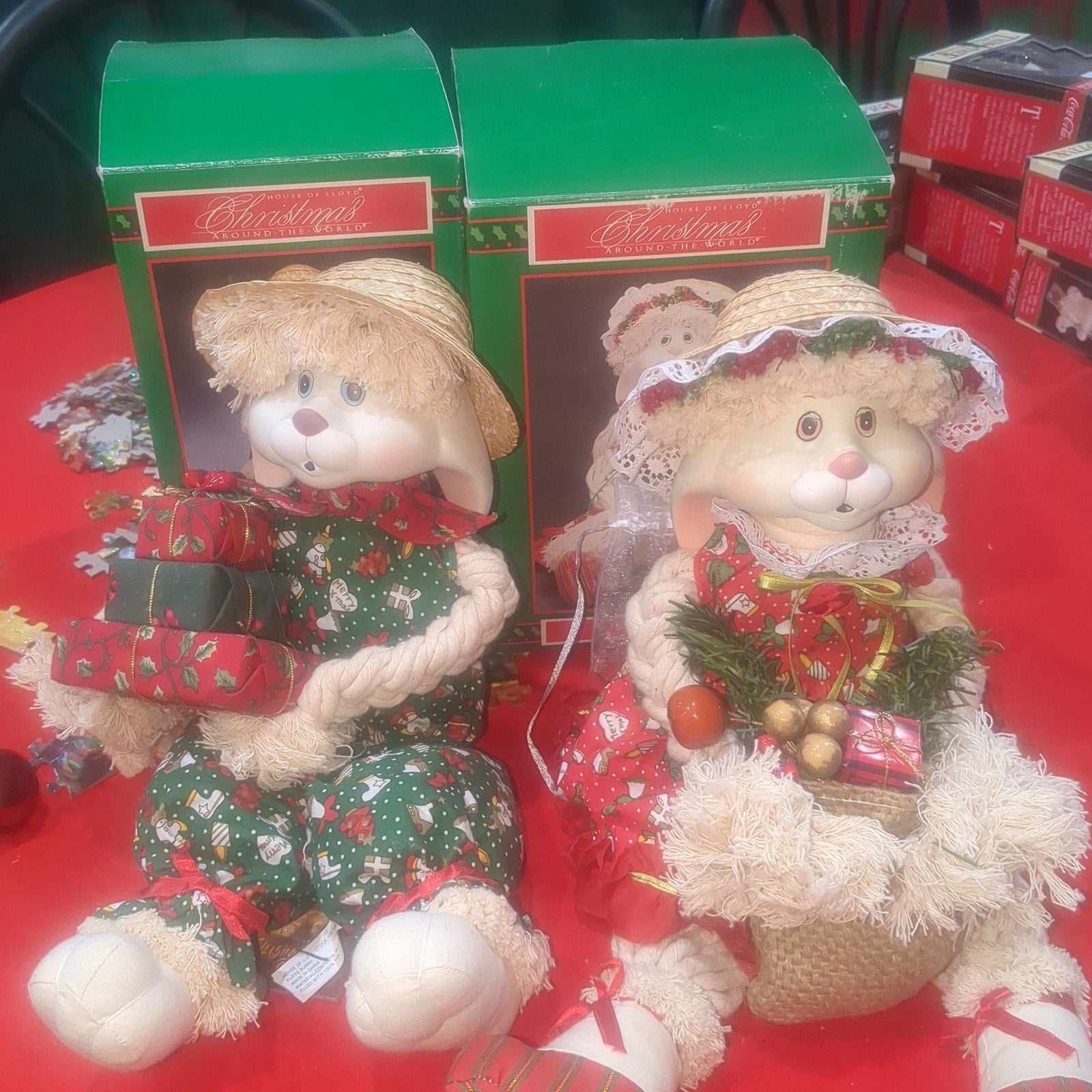 Vintsge House of Lloyd Floyd and Flossie Bunnies 1984