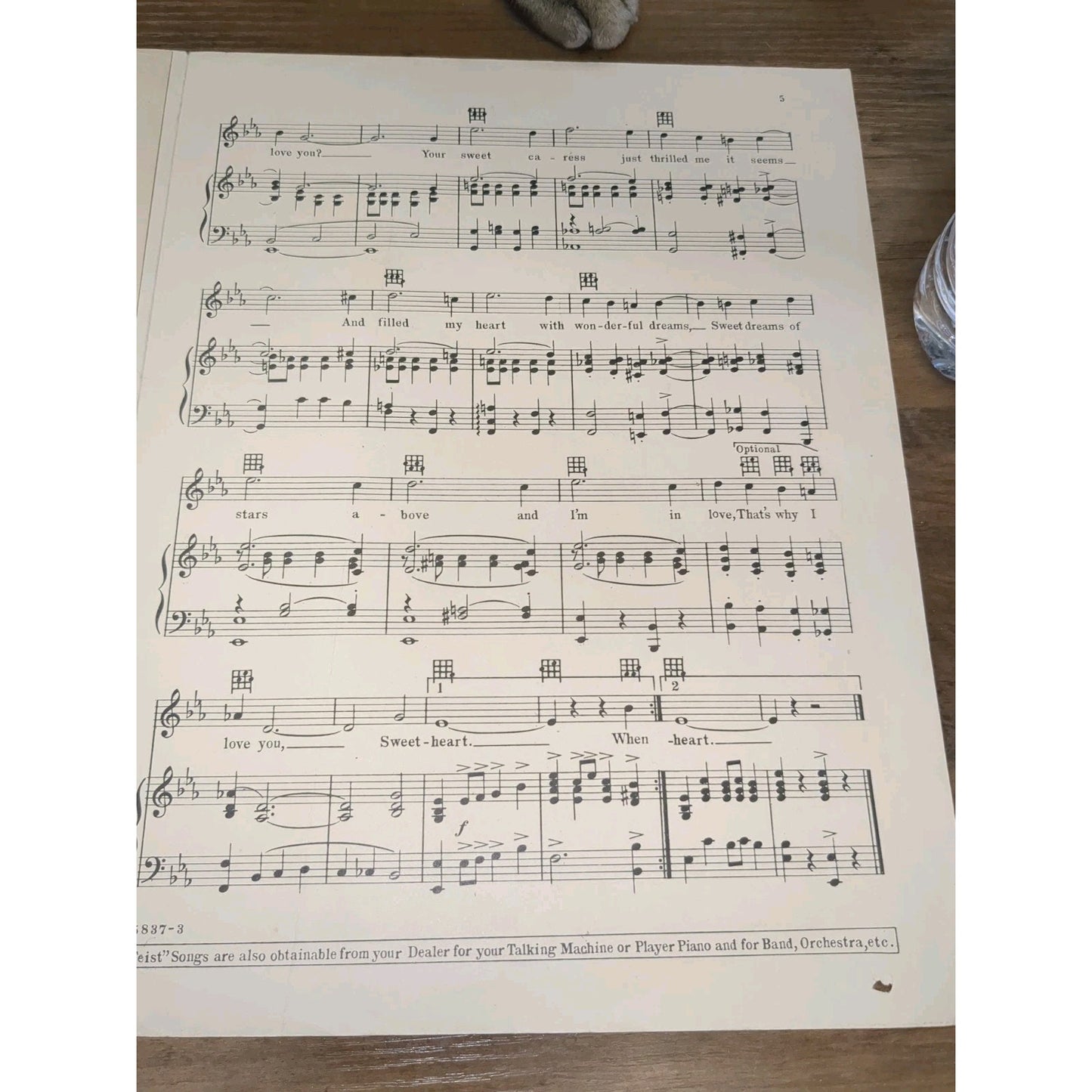 1926 That's Why I Love You Vtg Sheet Music Fox Trot Ballad W Donaldson Paul Ash