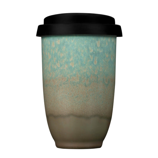 Aurora Ceramic Travel Cup 12oz | Modern Reusable Coffee Mug nc3