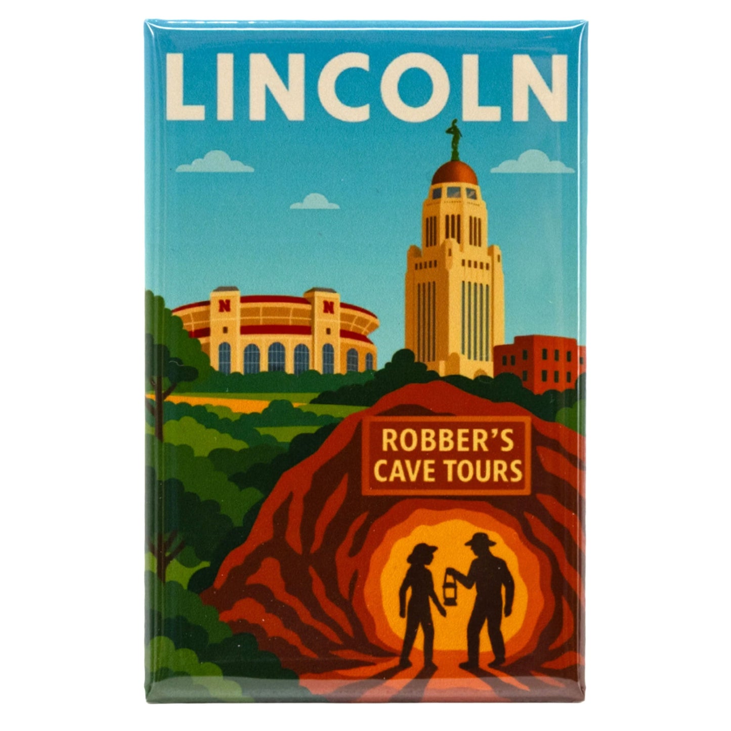 Lincoln Robber's Cave Magnet | 2 x 3 | Robber's Cave