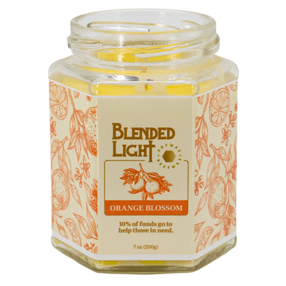 Orange Blossom Scented Candle | Multiple Sizes | Blended Light