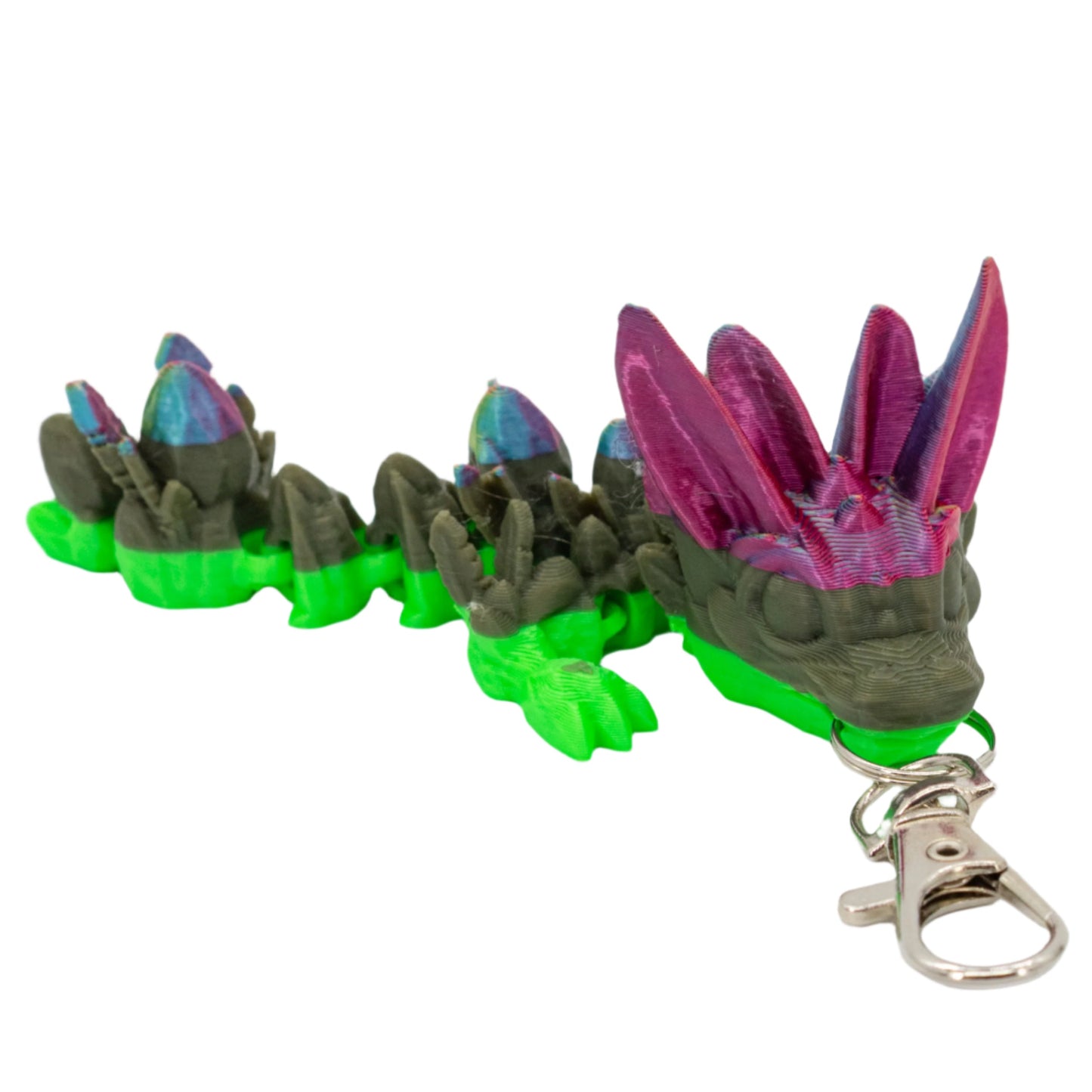 3D Printed Dragon Figurine Keychain | Multiple Colors | Black Sheep Products LLC