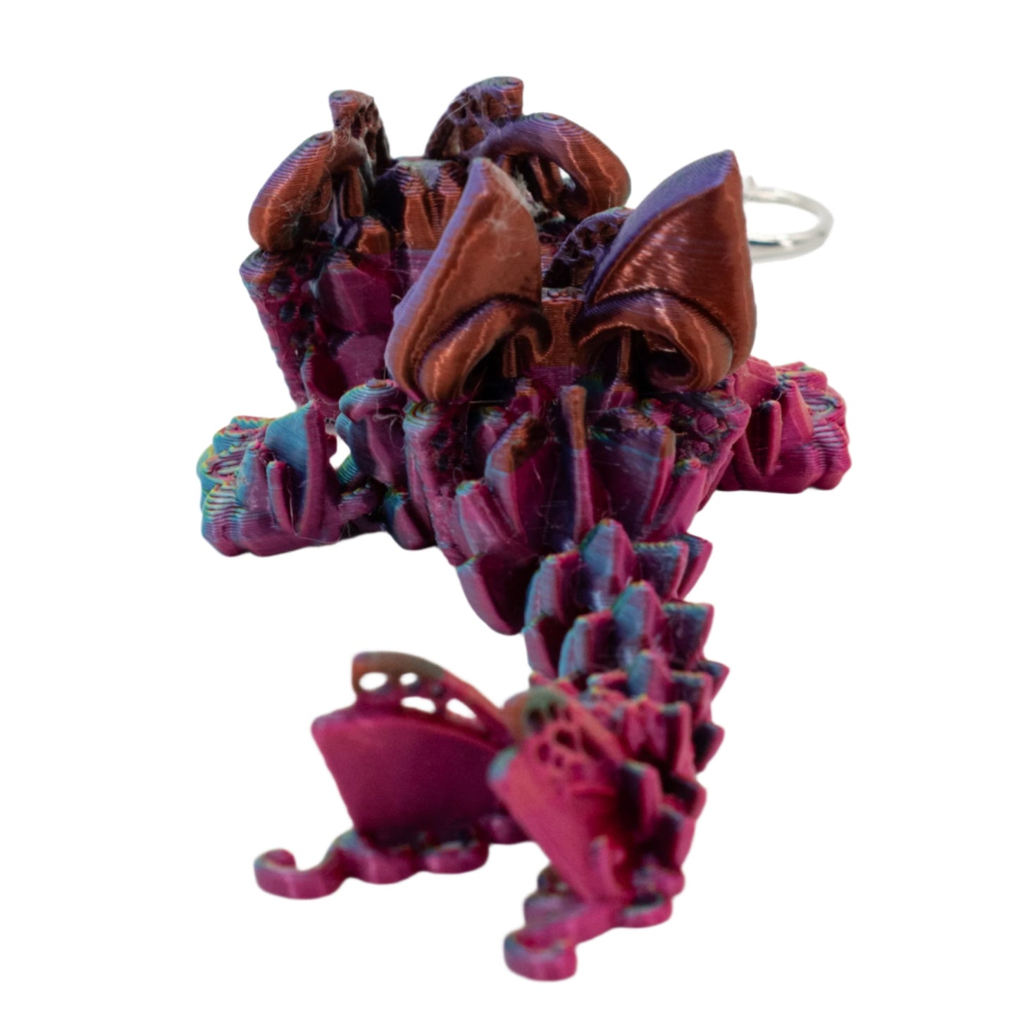 3D Printed Dragon Figurine Keychain | Multiple Colors | Black Sheep Products LLC
