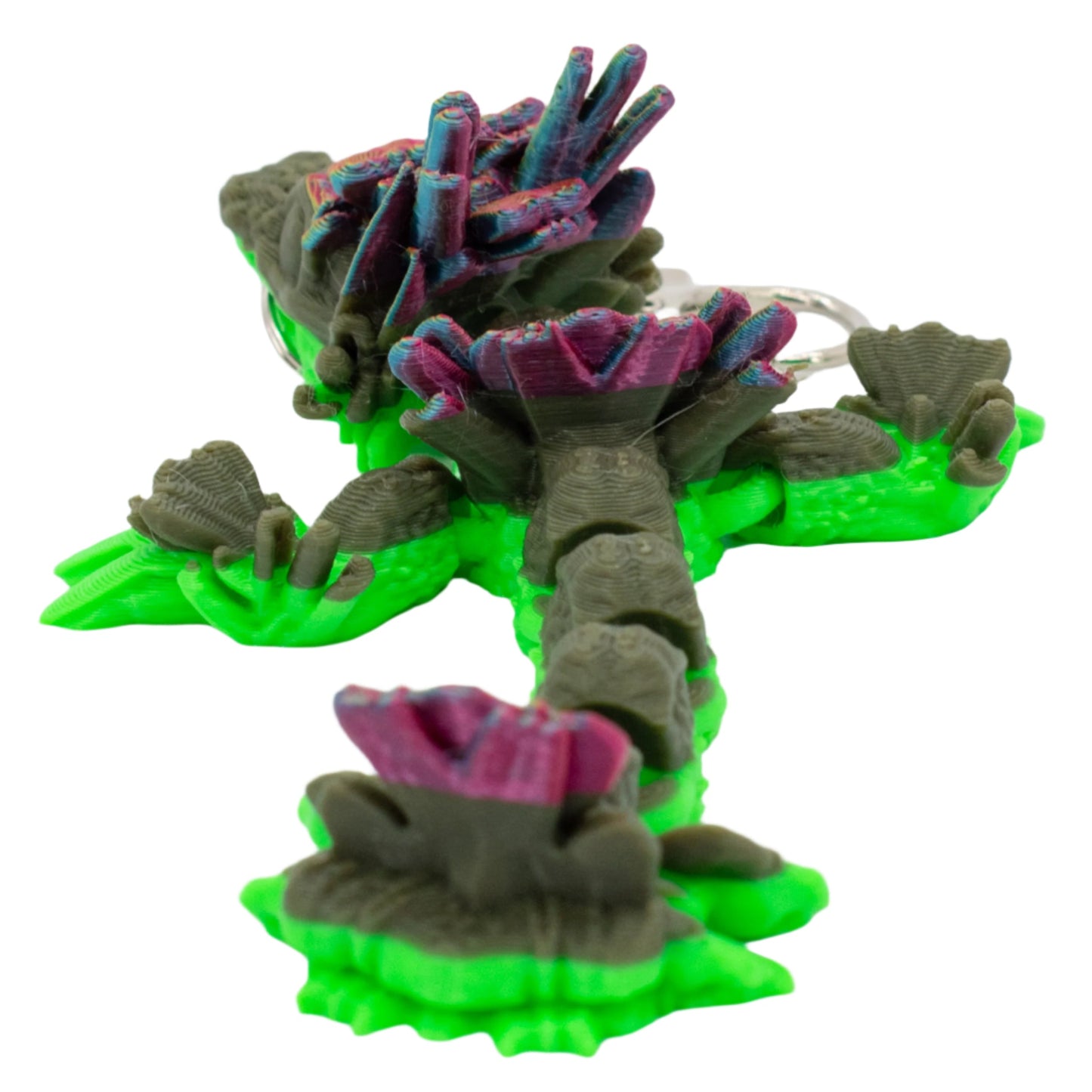 3D Printed Dragon Figurine Keychain | Multiple Colors | Black Sheep Products LLC