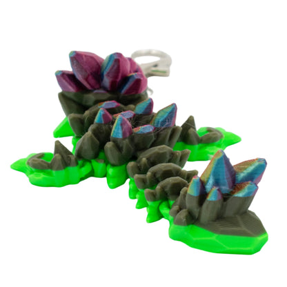 3D Printed Dragon Figurine Keychain | Multiple Colors | Black Sheep Products LLC