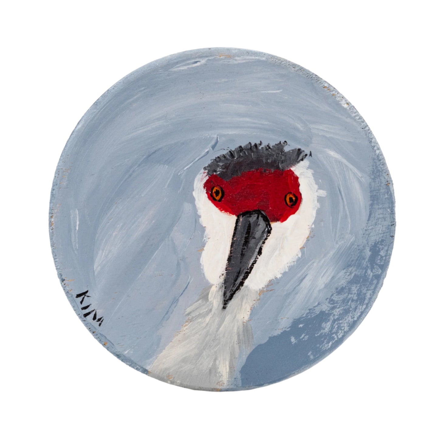 Sandhill Hand Painted Crane Coasters | Set of 6 | 4" x 4" | The Painted Attic