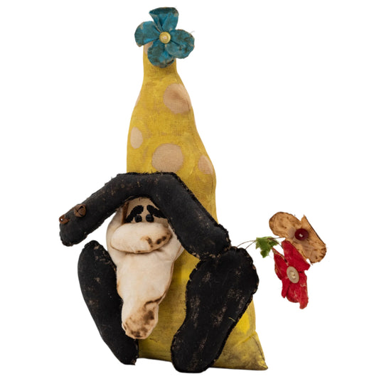 Sitting Gnome Rustic Decoration | 11" x 9" | The Painted Attic