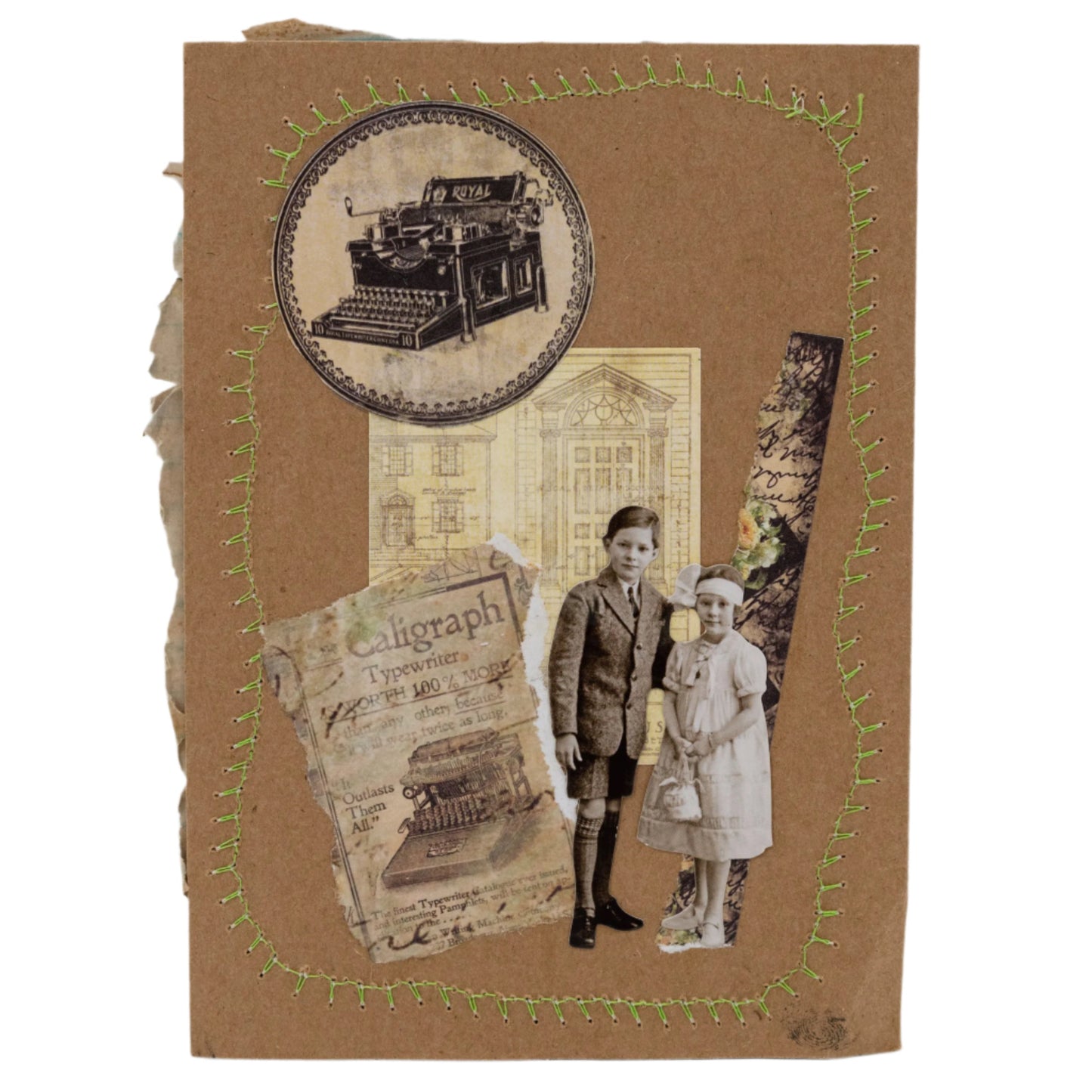 Vintage Junk Journal Card & Envelope Set | 5" x 7" | The Painted Attic