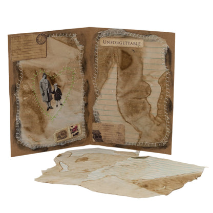 Vintage Junk Journal Card & Envelope Set | 5" x 7" | The Painted Attic