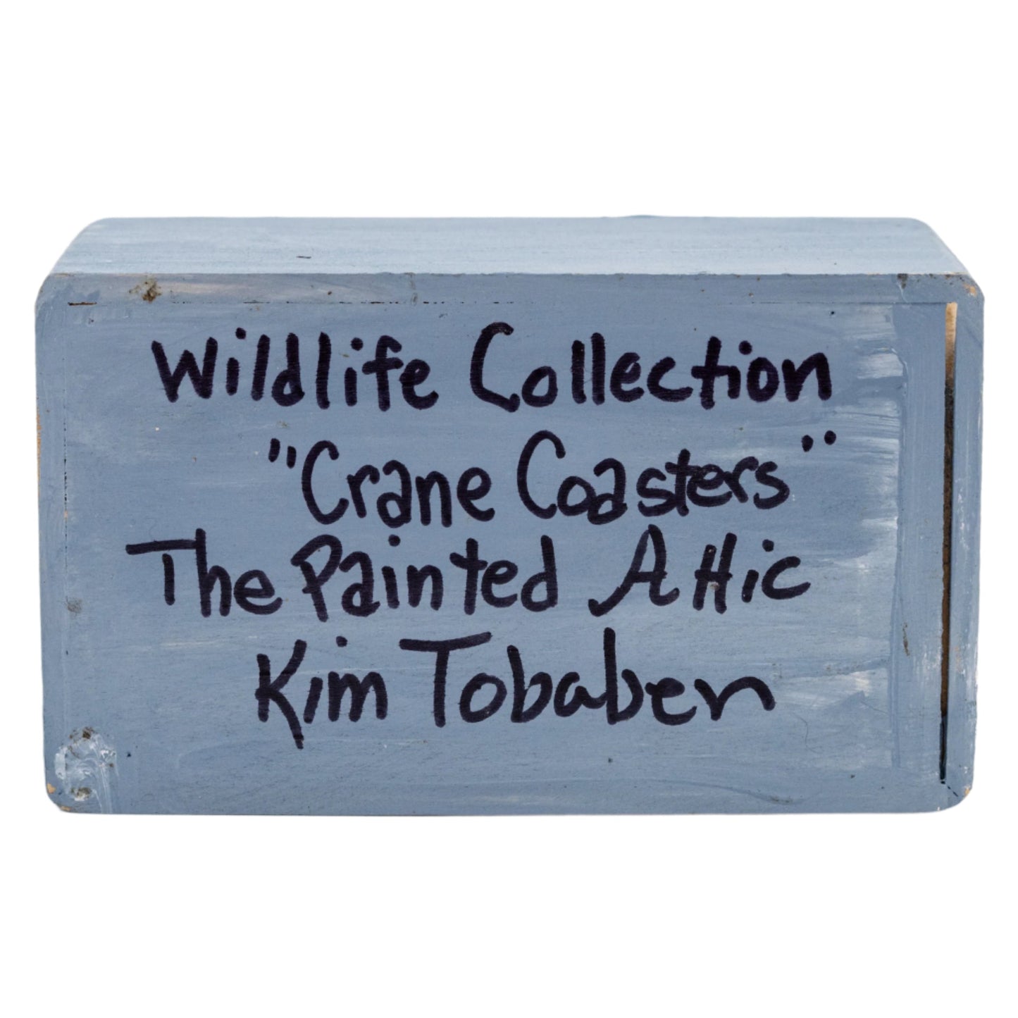 Sandhill Hand Painted Crane Coasters | Set of 6 | 4" x 4" | The Painted Attic