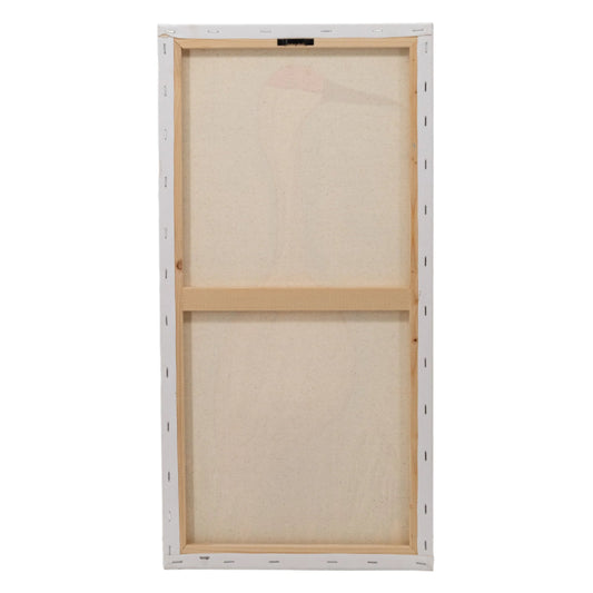 Syd the Crane Canvas Painting | 24" x 12.5" | The Painted Attic