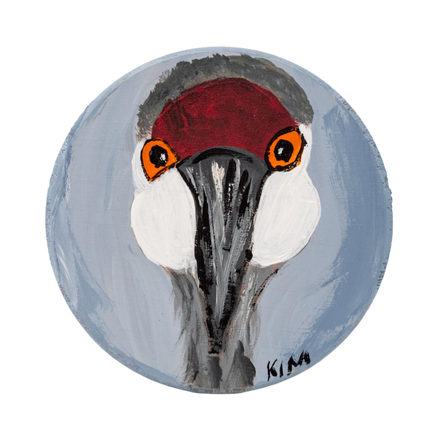 Sandhill Hand Painted Crane Coasters | Set of 6 | 4" x 4" | The Painted Attic