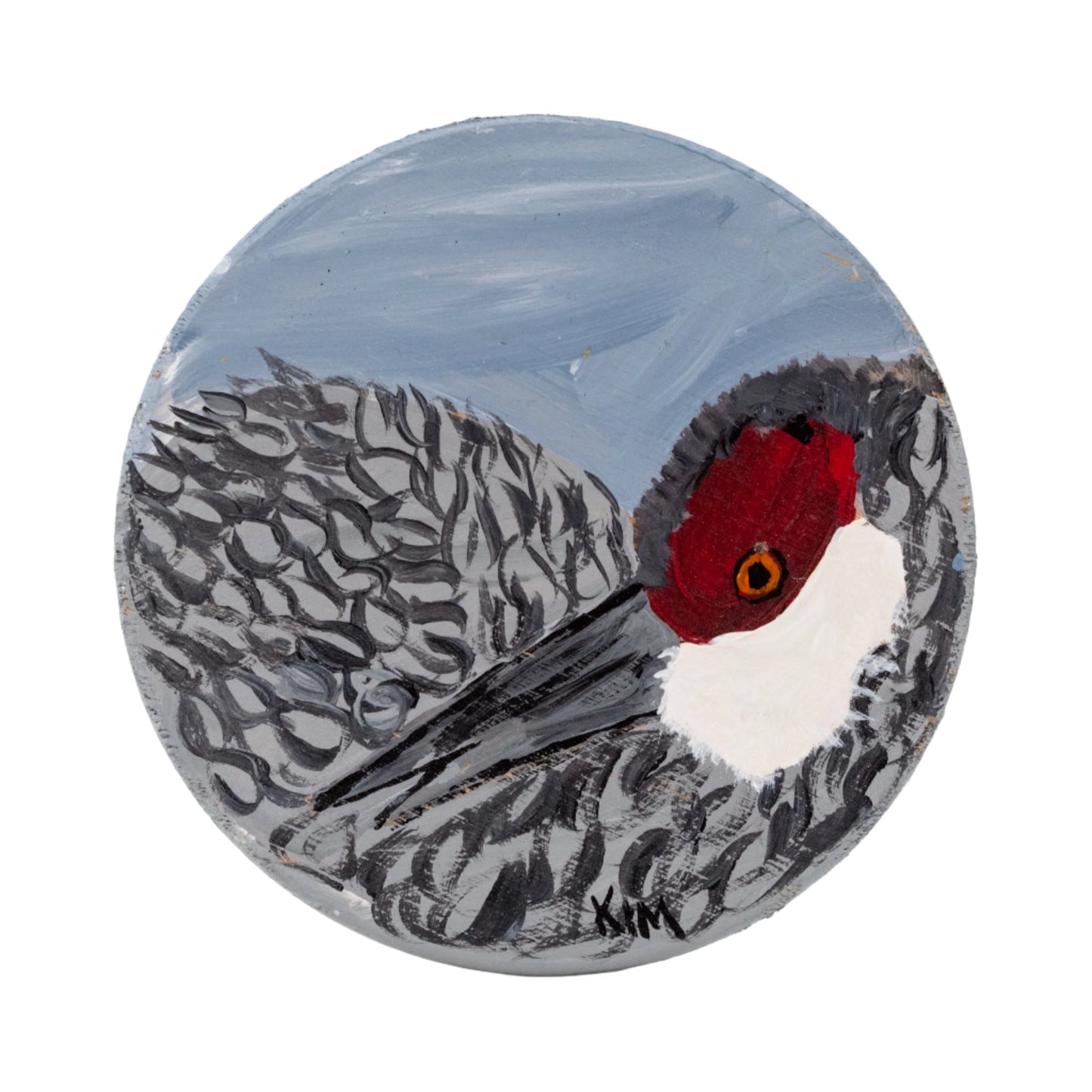 Sandhill Hand Painted Crane Coasters | Set of 6 | 4" x 4" | The Painted Attic