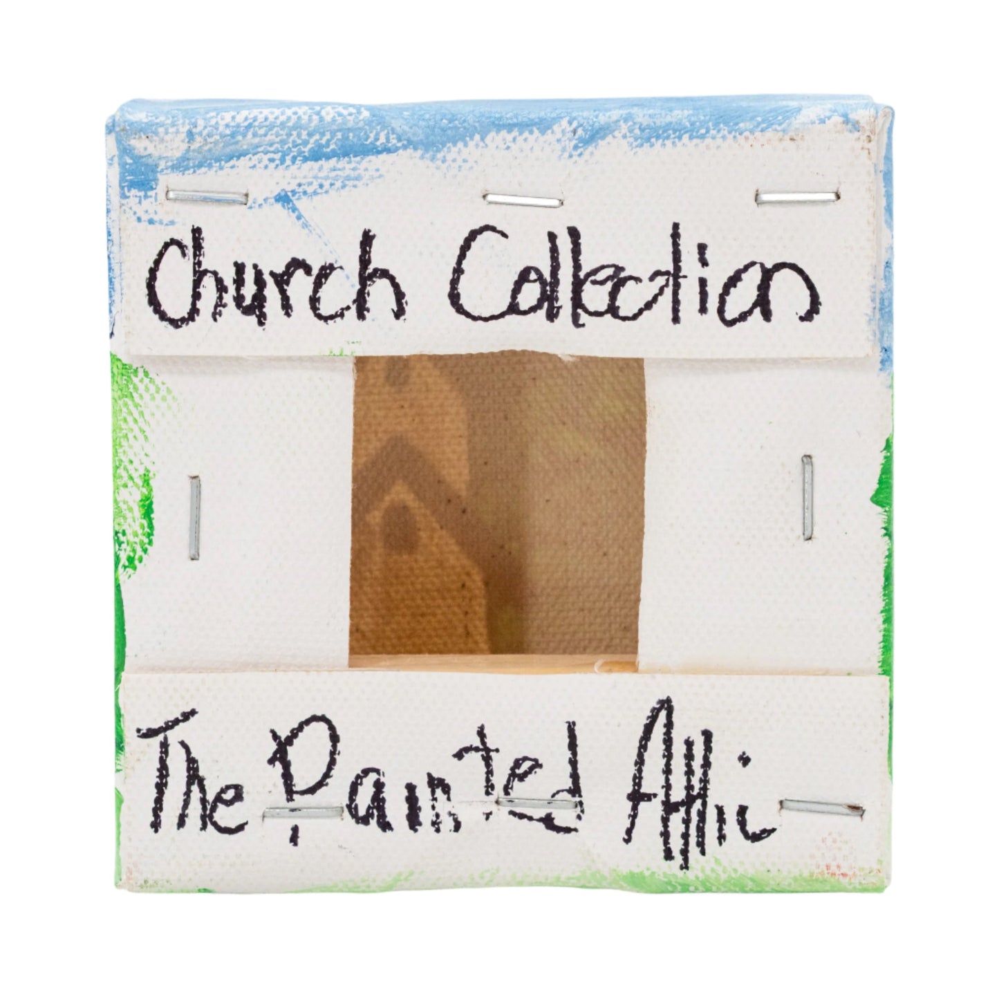 Church Collection Canvas Painting | 4" x 4" | The Painted Attic