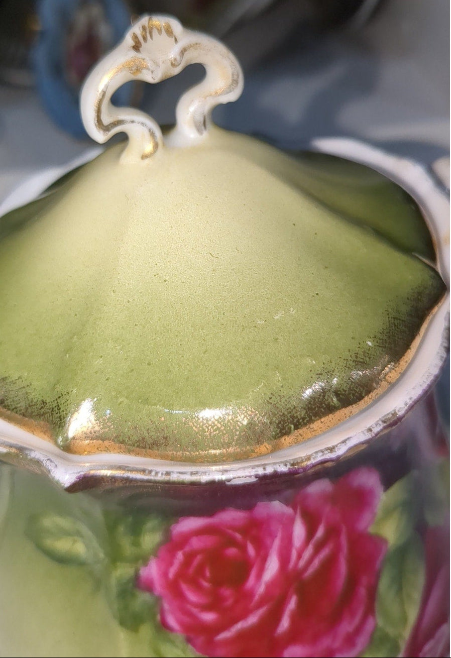 Vintage Porcelain Sugar Dish with Lid PT Germany