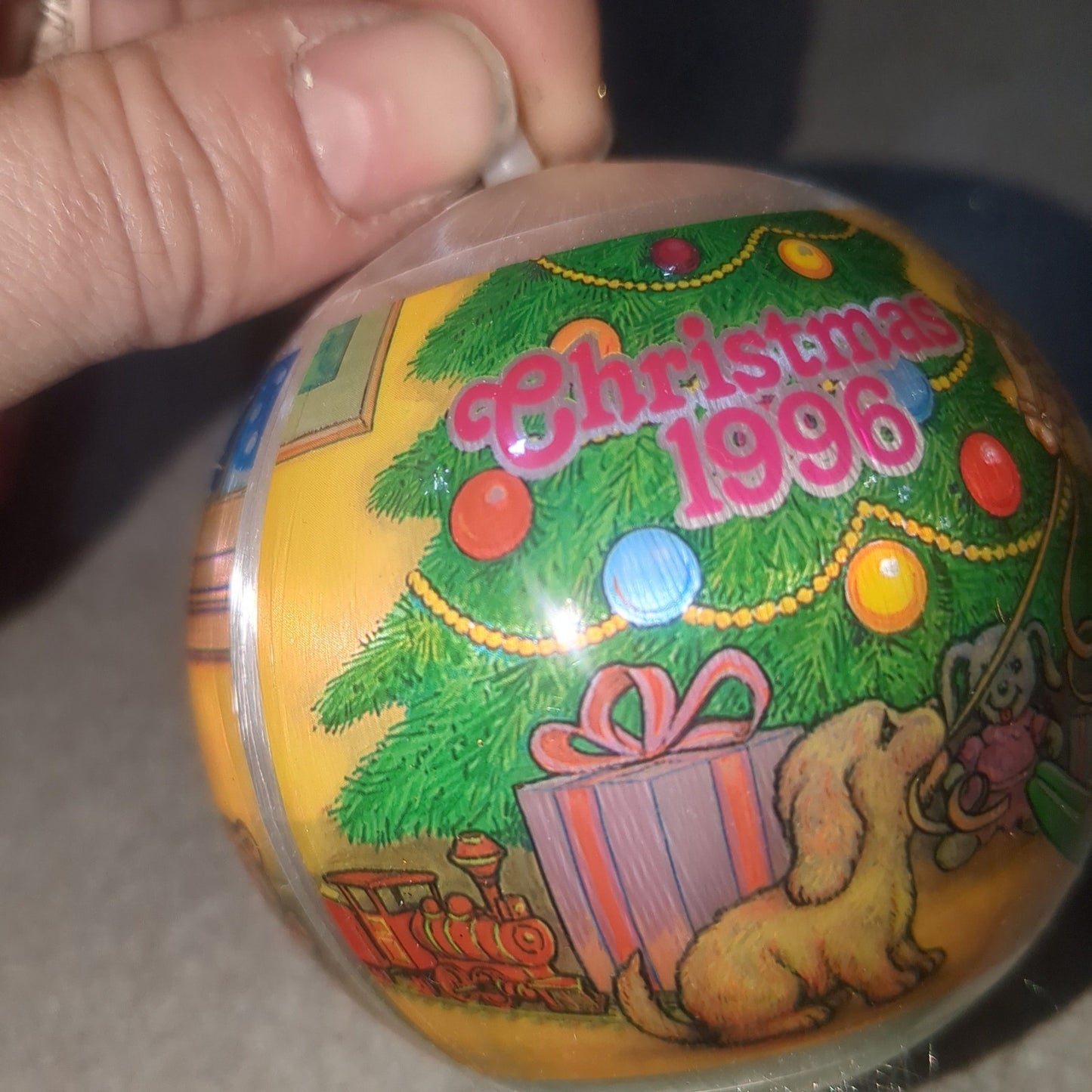 Vintage Satin Christmas Ornament 1996