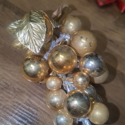 Vintage Mercury Glass Grape Cluster