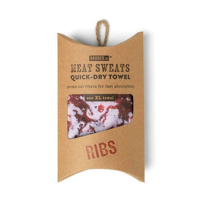 One Funny Towel from Meat Sweats Quick-Dry, Towel looks like Ribs! Gift Idea. Ft1