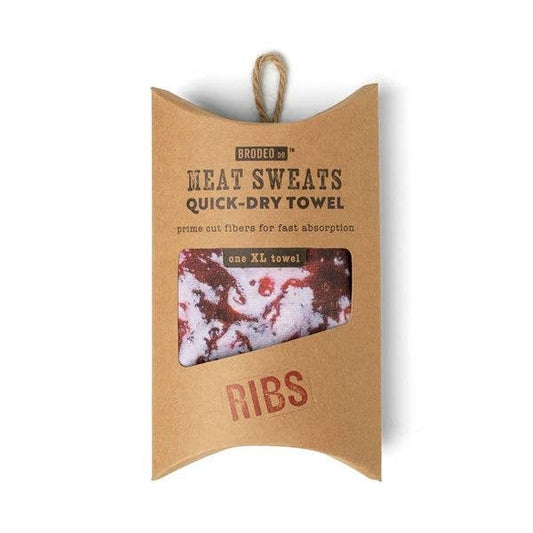 One Funny Towel from Meat Sweats Quick-Dry, Towel looks like Ribs! Gift Idea. Ft1