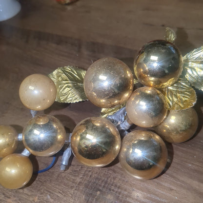 Vintage Mercury Glass Grape Cluster Ornament
