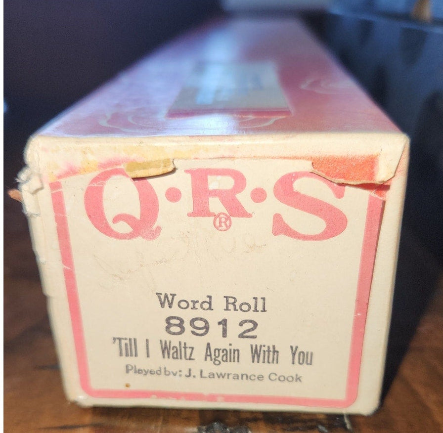 Antique Piano Roll "Till I Waltz Again With You"