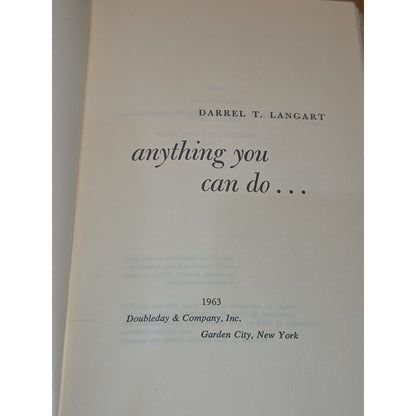 Anything You Can Do... by Darrel T. Langart - 1963 BCE Doubleday Science Fiction