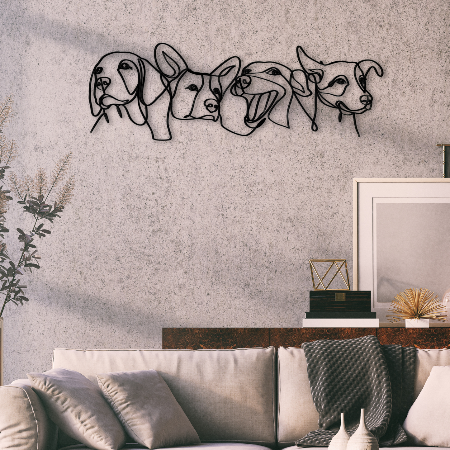 Dog Pack - Metal Sign Art 6inch