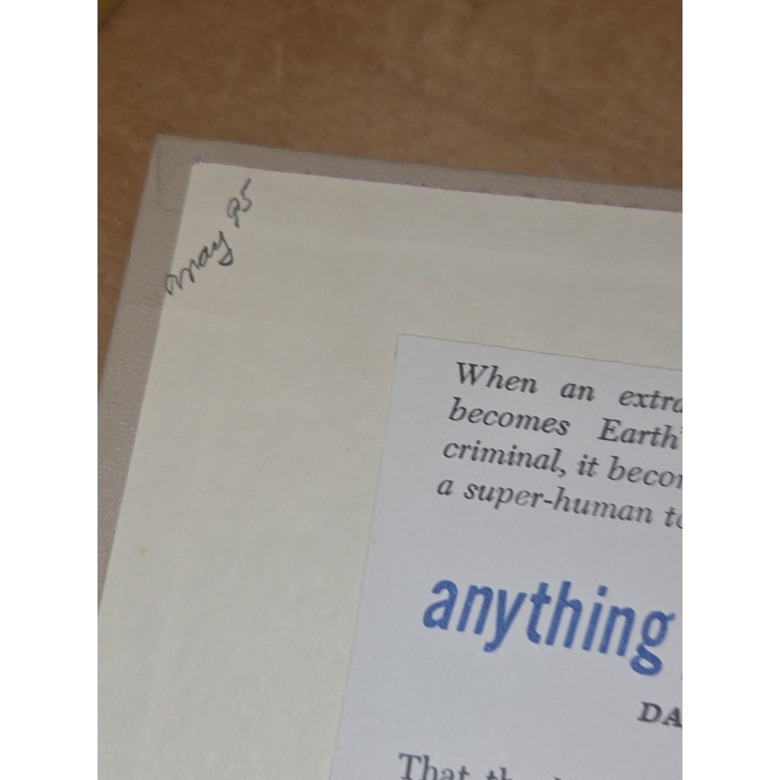 Anything You Can Do... by Darrel T. Langart - 1963 BCE Doubleday Science Fiction