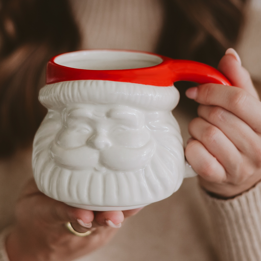 Red Hat Santa Coffee Mug - Christmas Decor mug2