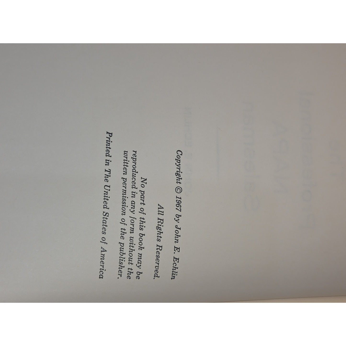 Vintage Hardcover The Professional NAPA Salesman Book By John E. Echlin 1967