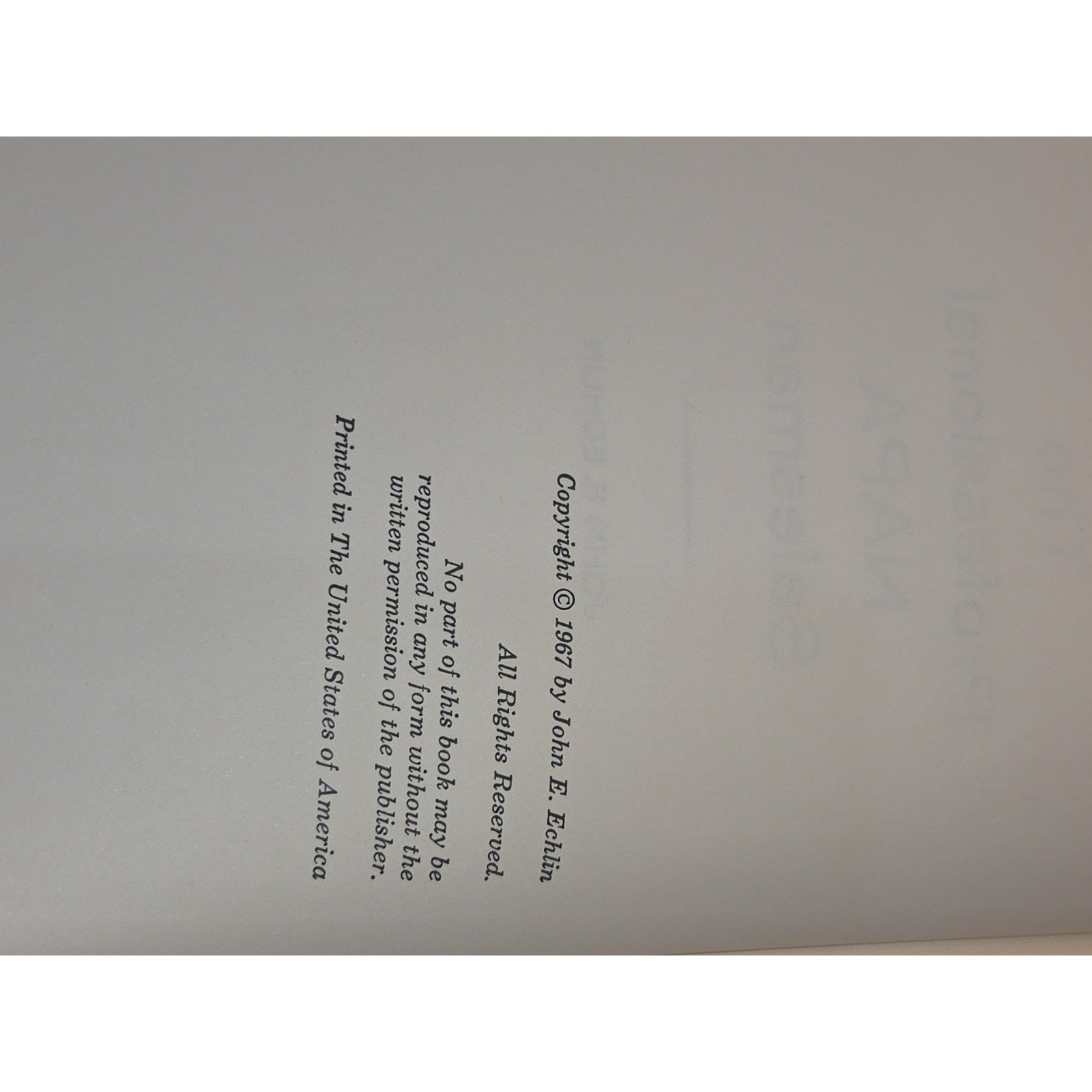 Vintage Hardcover The Professional NAPA Salesman Book By John E. Echlin 1967