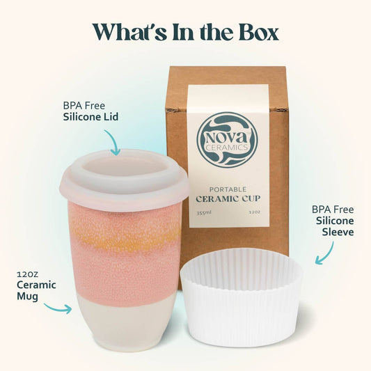 Afterglow 12oz Ceramic Travel Mug – Travel Mugs For Coffee nc8