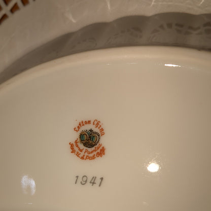 Hand Painted Ceramic Crescent Trinket Tray G5