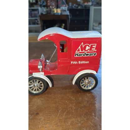 Vintage Ertl Coin Bank Ace Hardware Fifth Edition Delivery Car AS IS vcb9