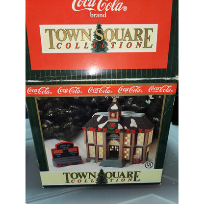 Coca-Cola Coke Town Square Collection Central High AS IS damaged roof cc41