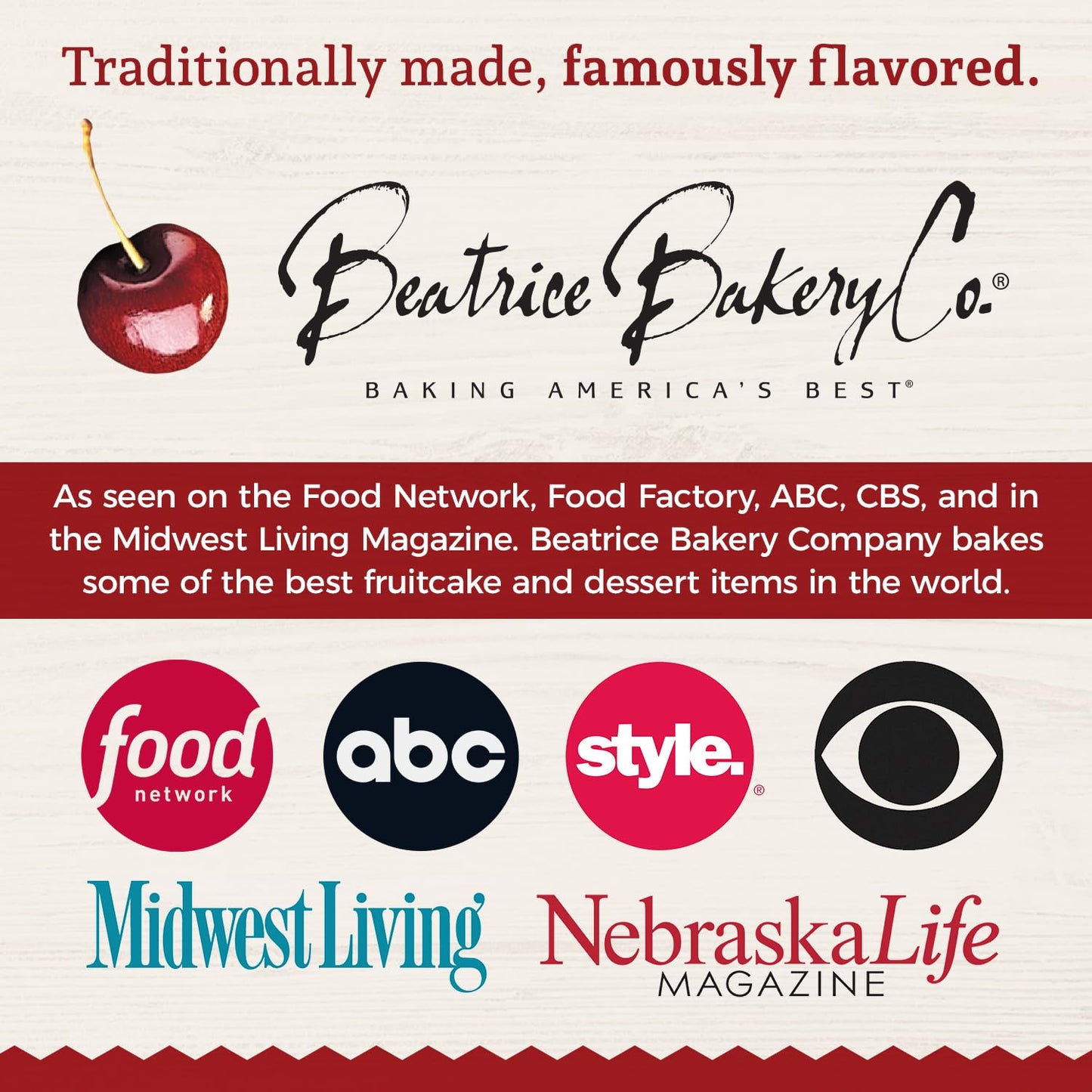 SALE | Grandma's Fruitcake in Holiday Box | 1 lb | Beatrice Bakery