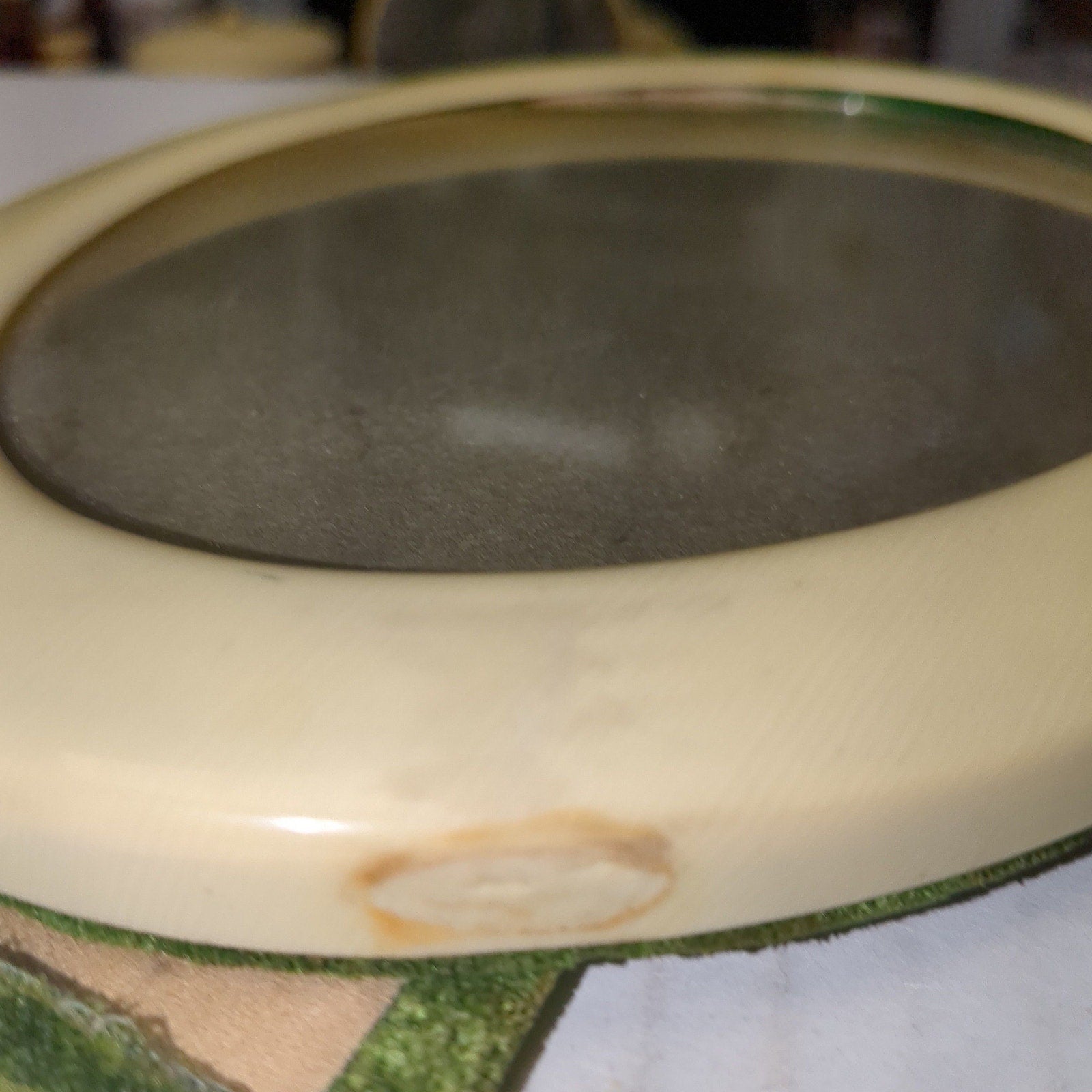 Vintage Pyralin Plastic Celluloid Oval Picture Photo Frame AS IS vl5