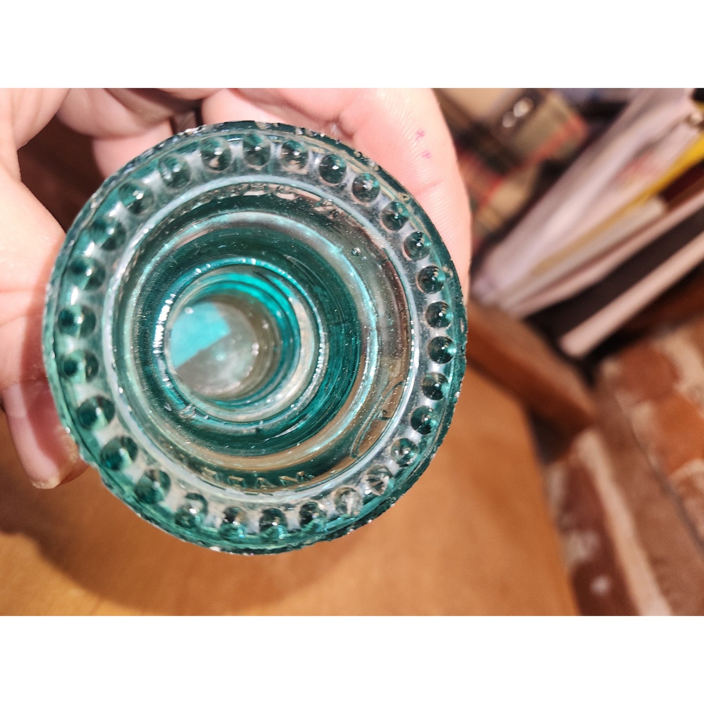 Vintage Lynchburg Glass Insulator No.31 Aqua Blue AS IS ly31